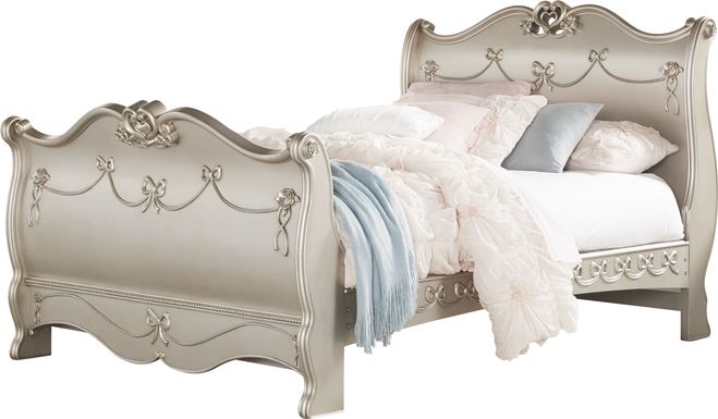 Disney Princess Fairytale Silver Full Sleigh Bed