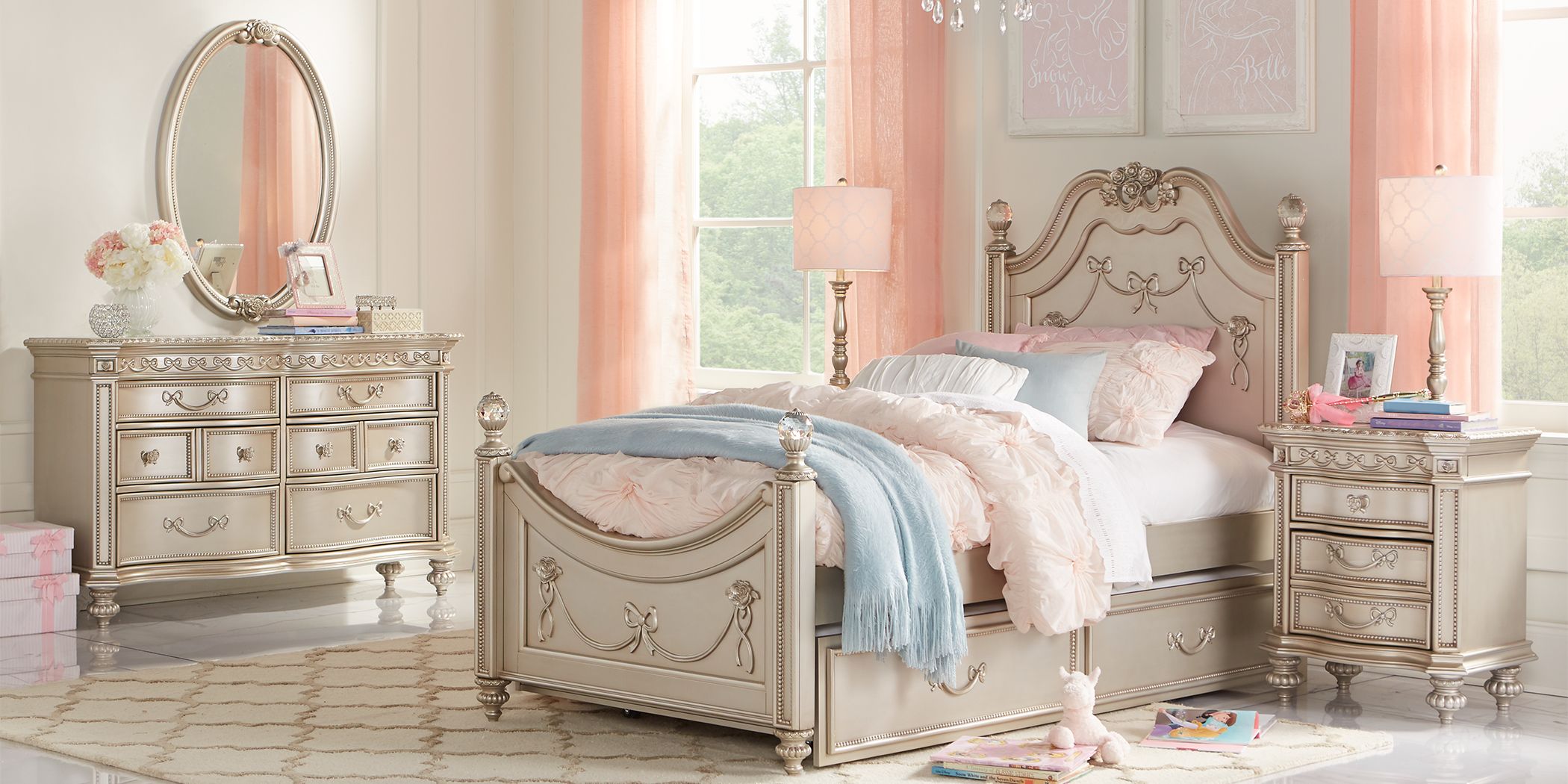 Rooms to go hot sale kids princess bed