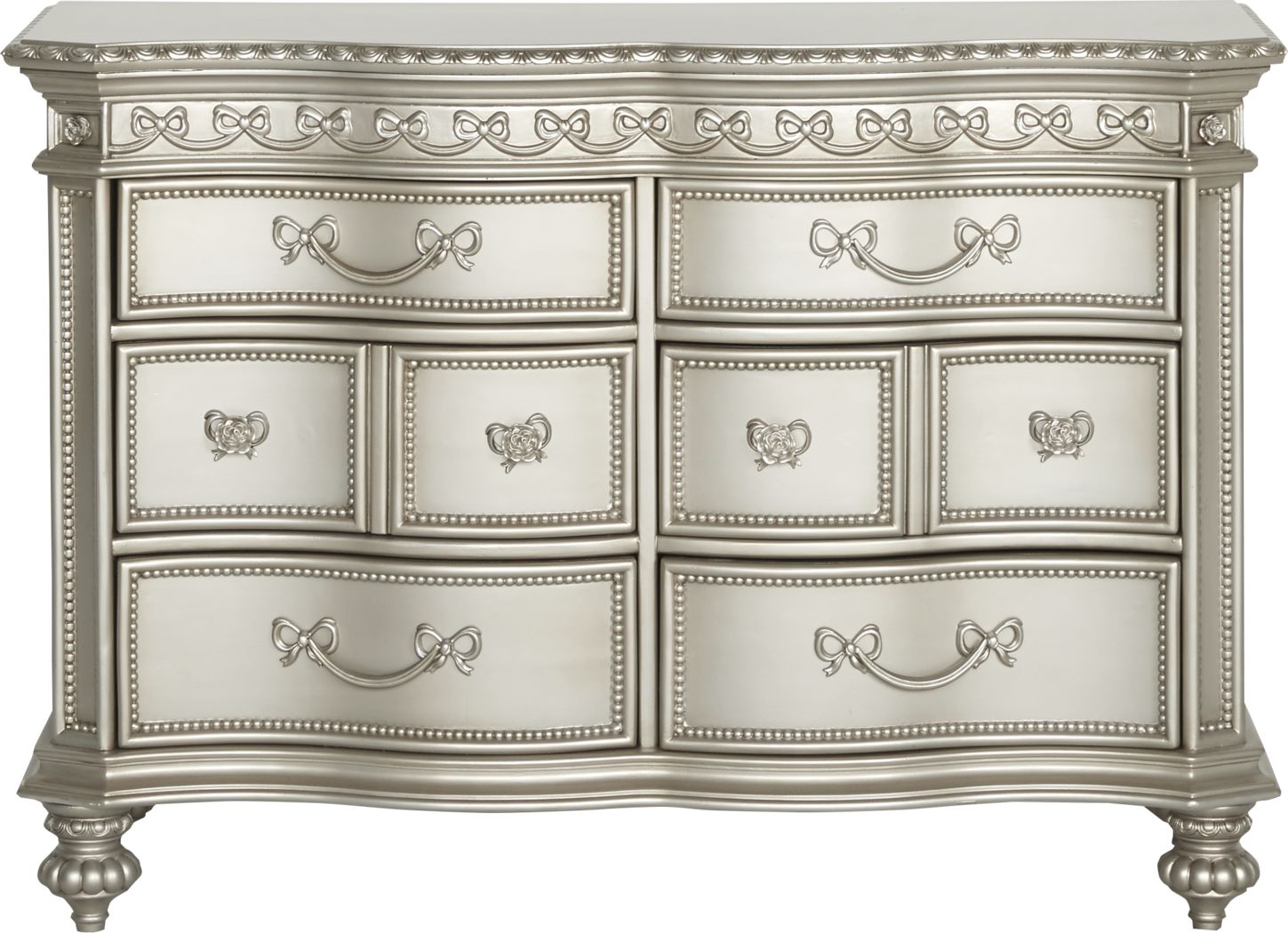 Disney Princess Fairytale Silver 6 Drawer Dresser