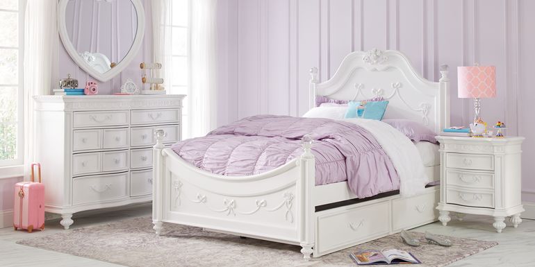 Disney Princess Fairytale White Full Poster Bedroom