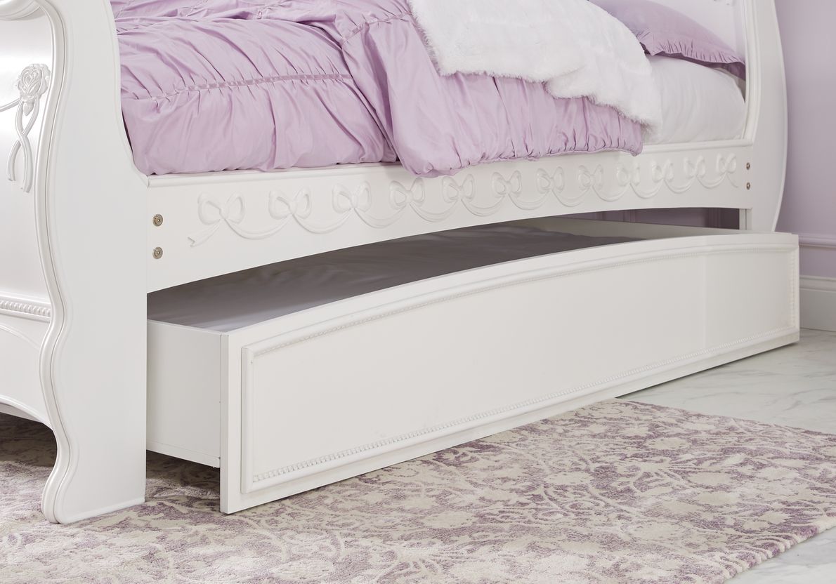 Princess twin deals bed with trundle