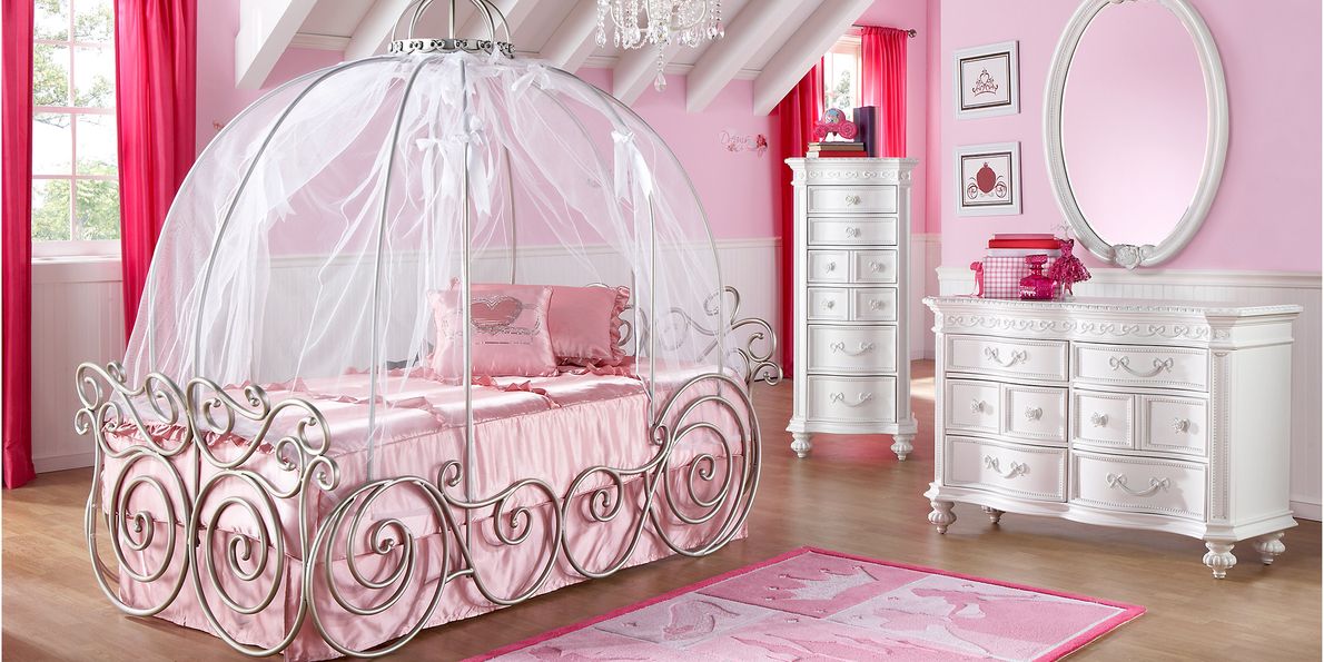 Disney princess outlet carriage bed canopy