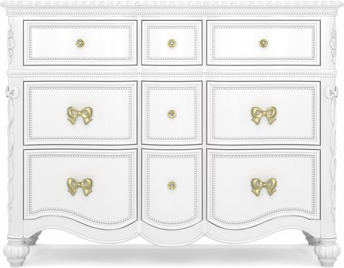 Disney Princess Sparkle White 9 Drawer Dresser