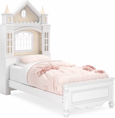 Disney Princess Sparkle White Twin Castle Bed