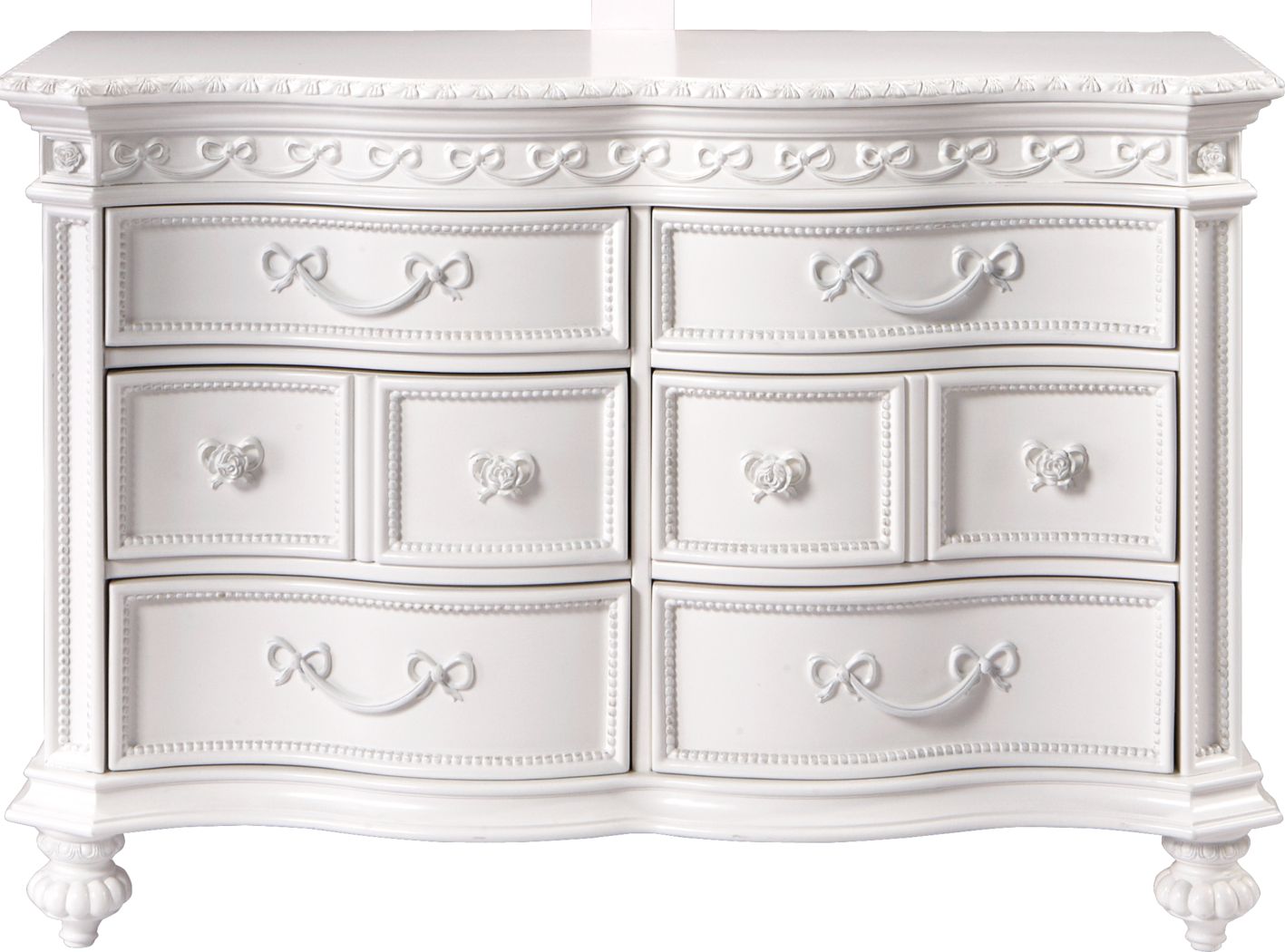 girls white dresser