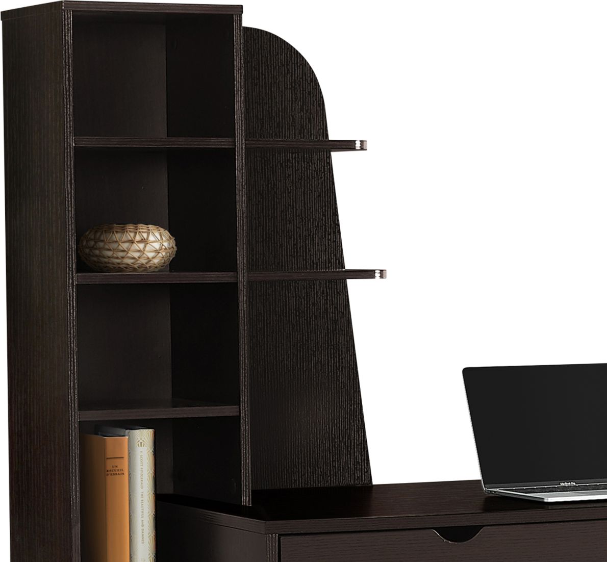 Drayebrooke Espresso Dark Wood Desk - Rooms To Go