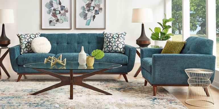 East Side Teal 5 Pc Living Room