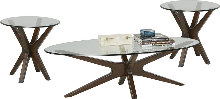 Edina Espresso 3 Pc Table Set