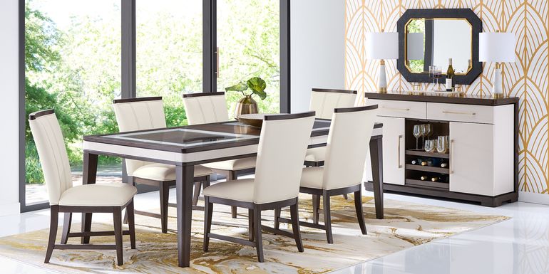 Elko Falls Espresso 5 Pc Dining Room with Upholstered Chairs