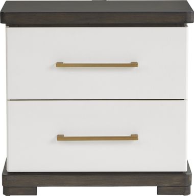 Elko Falls White Nightstand