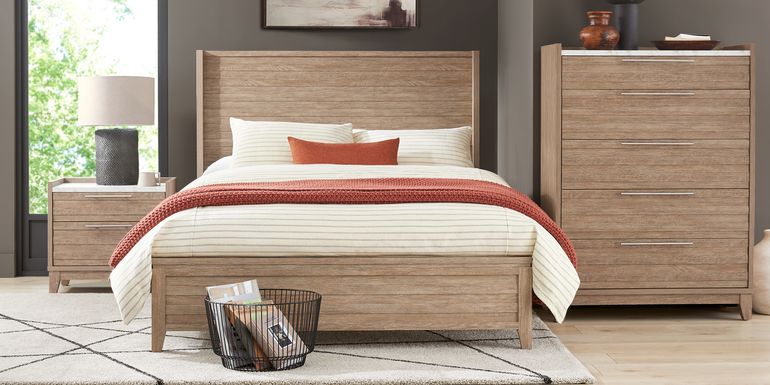 Ellenbrook Brown 5 Pc King Panel Bedroom