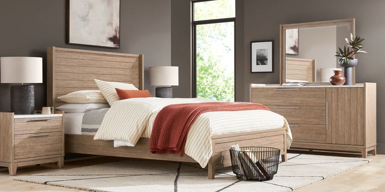Ellenbrook Brown 7 Pc King Panel Bedroom