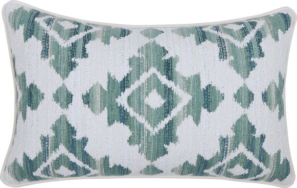 Elmaple Teal Indoor/Outdoor Accent Pillow