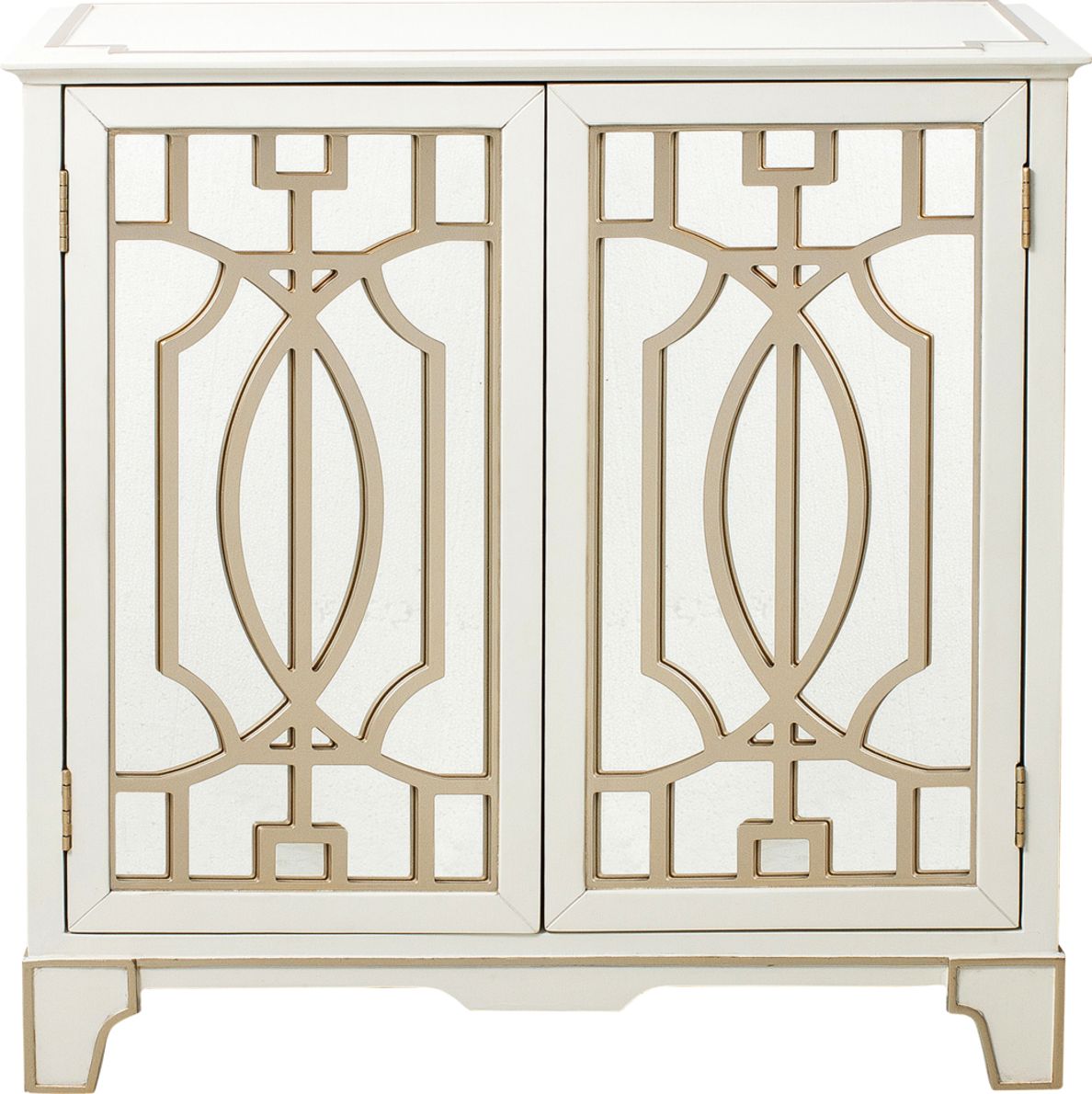 Musselwhite 2 door mirrored deals accent cabinet