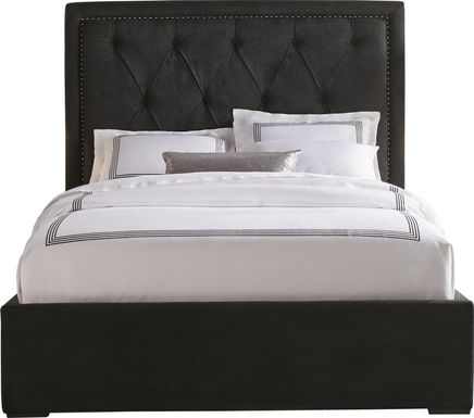Elridge Black 3 Pc King Upholstered Bed