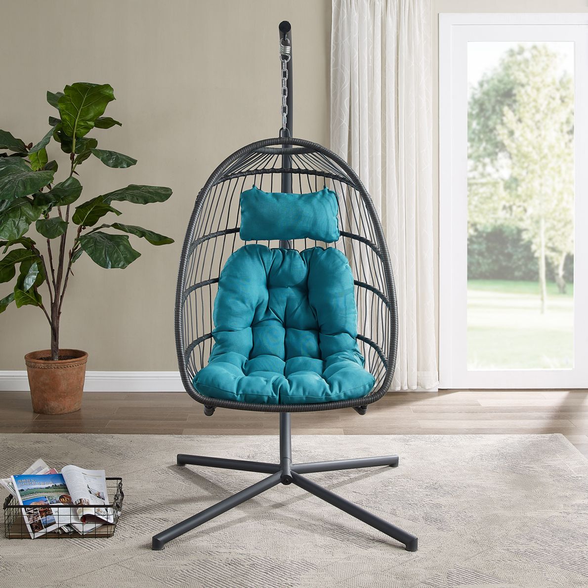 Teal egg chair hot sale