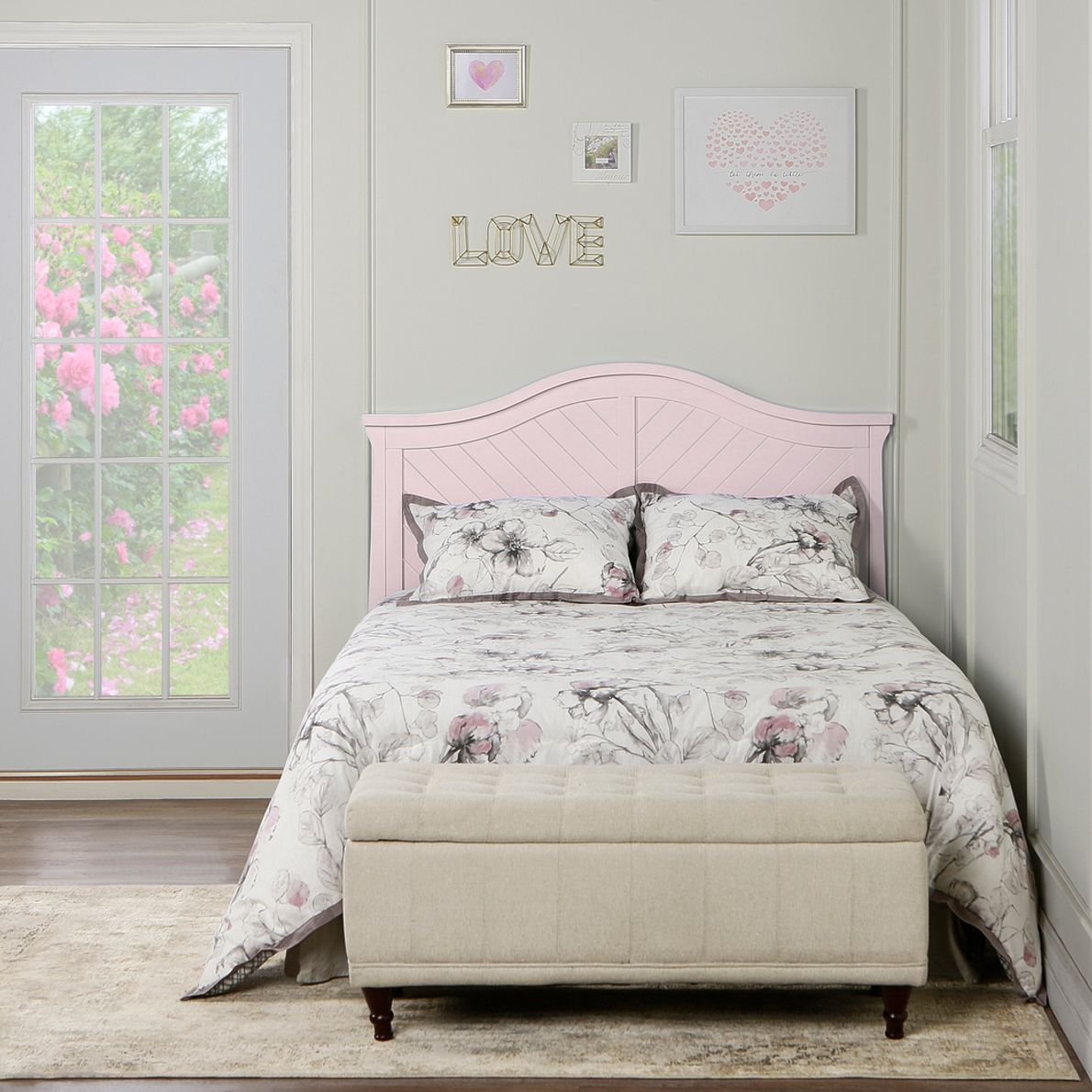 Pink convertible crib sale