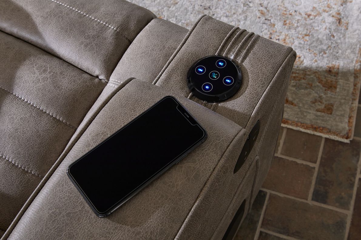 Eric Church Highway To Home Chief Taupe Dual Power Recliner