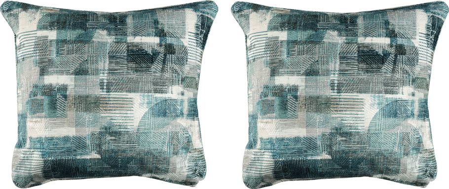 Essex Lane Blue Toss Pillow Pair