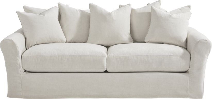 Essex Lane Ivory Slipcover Apartment Gel Foam Sleeper Sofa