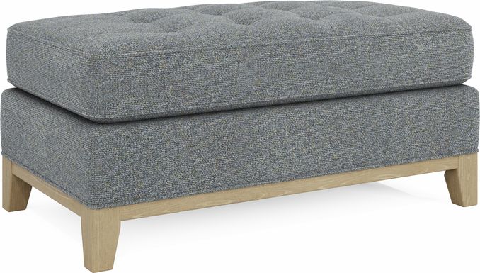 Fairmont Blue Ottoman