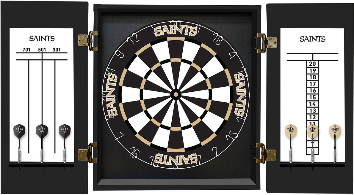 Fan's Choice Black New Orleans Saints Dartboard Set