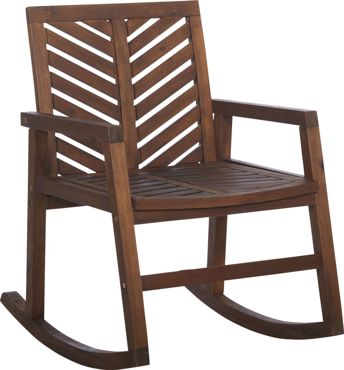 Dark brown outdoor on sale rocking chair