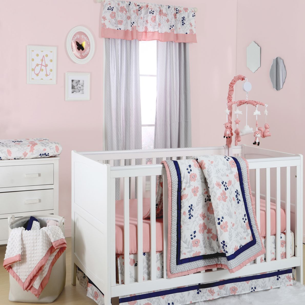 Coral baby bedding sale