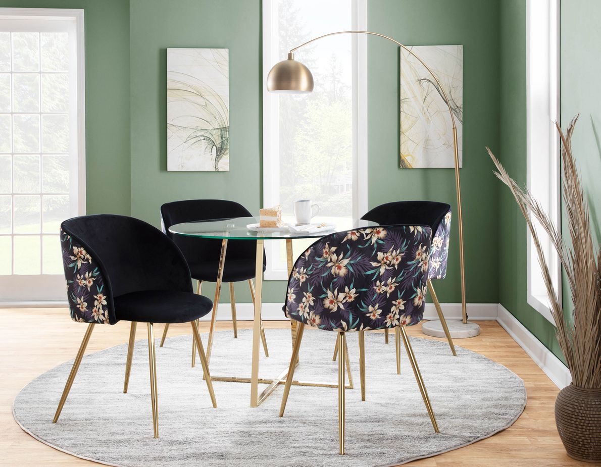 Floral discount side chair