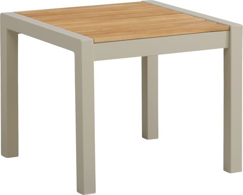 Garden View Sand Outdoor Side Table