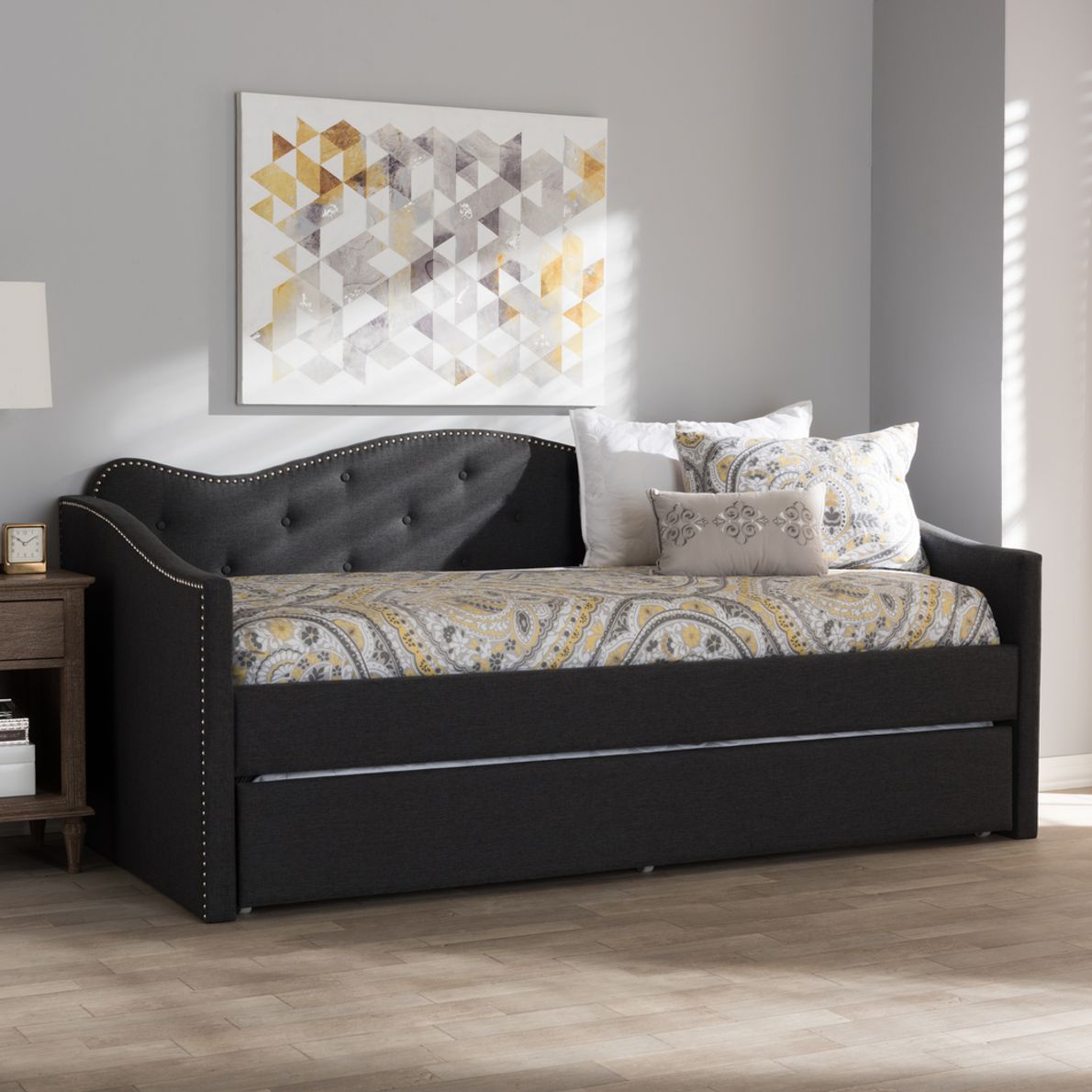 Charcoal daybed with deals trundle