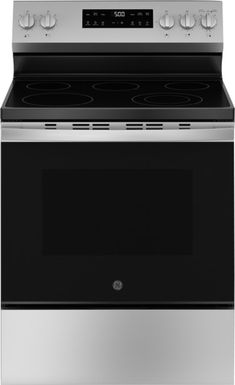 GE Stainless Steel 30" Free-Standing Electric Range