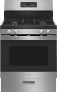 GE Stainless Steel 30" Free-standing Gas Range