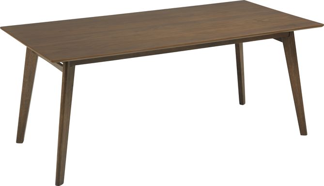 Genaro Brown Rectangle Dining Table