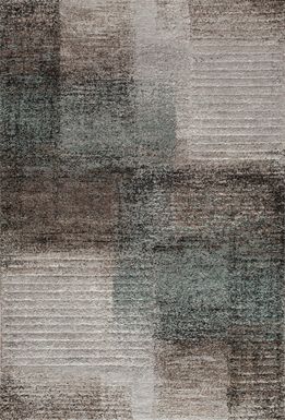 Georgia Rain Aqua 7'3 x 9'2 Rug