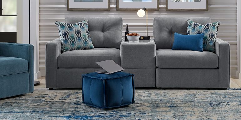 Gray 3 Pc Power Reclining ModularOne with Media Console
