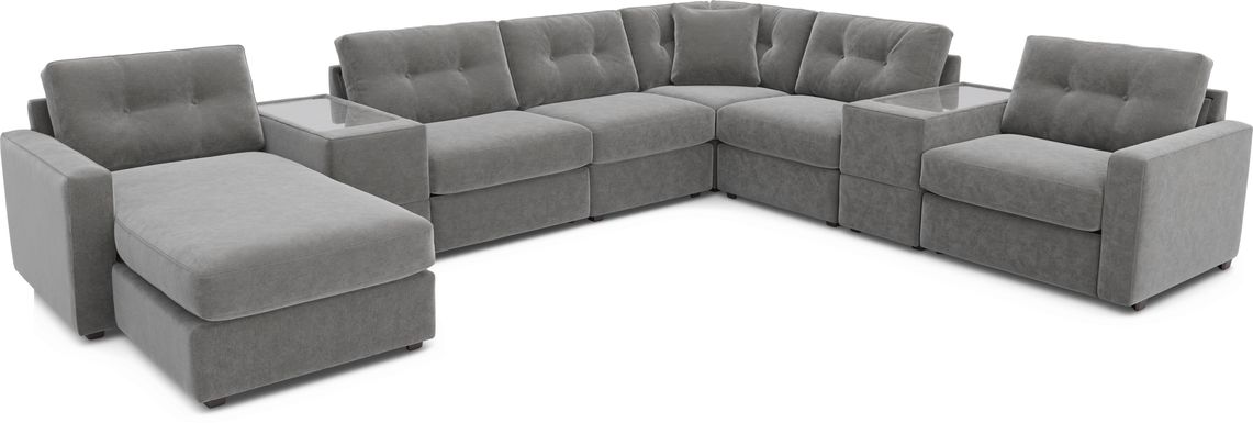 Gray 8 Pc Power Reclining ModularOne