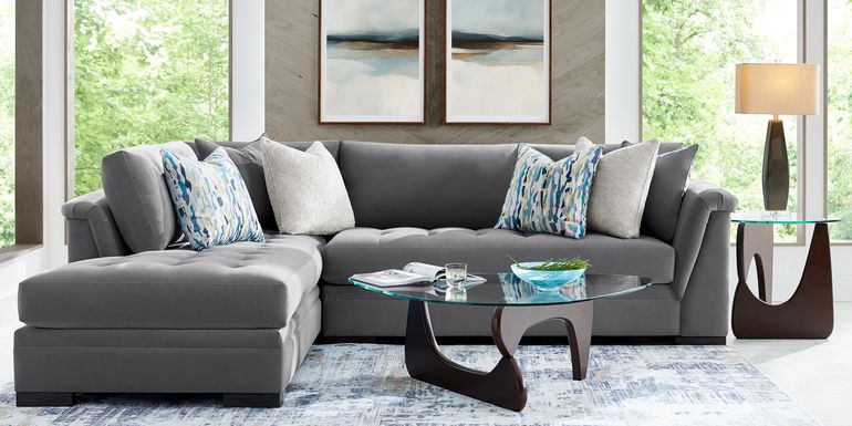 Harper Steel 2 Pc Sectional