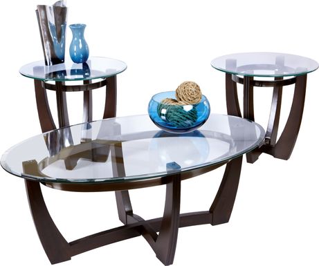 Haverhill Walnut 3 Pc Table Set