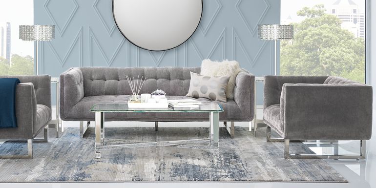 High Rise Gray 8 Pc Living Room