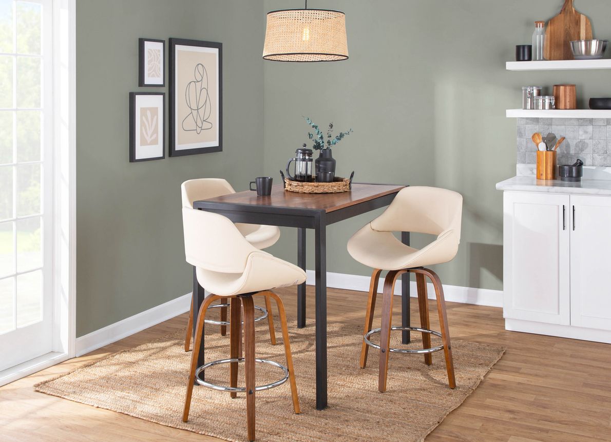 Inaran II Cream Counter Height Stool Set of 2