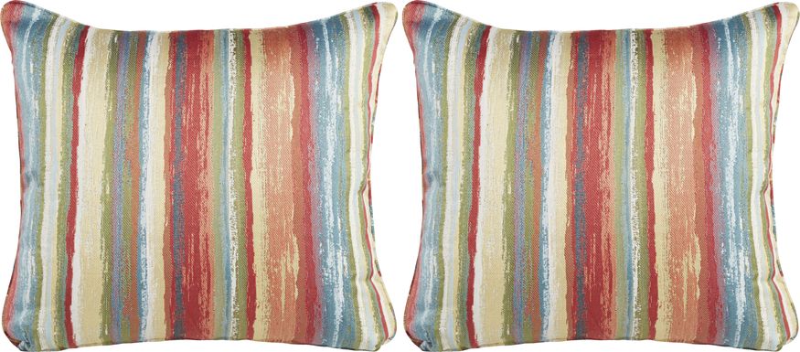 Painterly Stripe Accent Pillow (Set of 2)