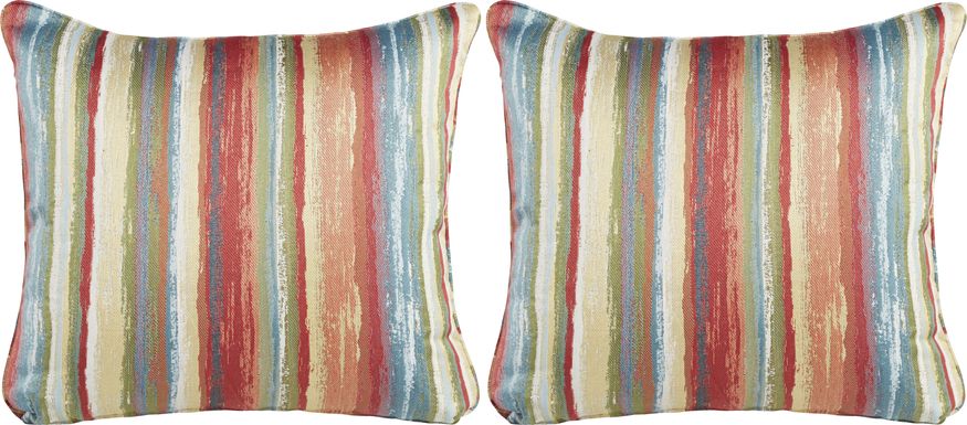 Painterly Stripe Accent Pillow (Set of 2)