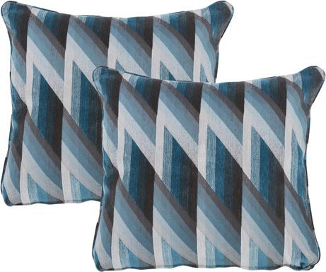 iSofa Tilt Teal Accent Pillow (Set of 2)