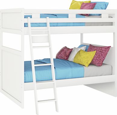 Ivy League 2.0 White Full/Full Bunk Bed