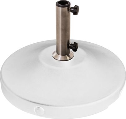 Jaida White 80 lb. Free Standing Umbrella Base With Wheel