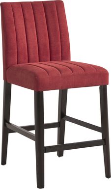 Jarvis Red Counter Stool
