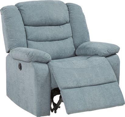 Jensen Beach Blue Power Recliner