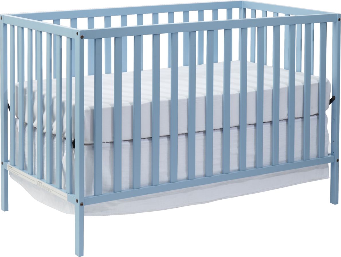 Blue convertible outlet crib