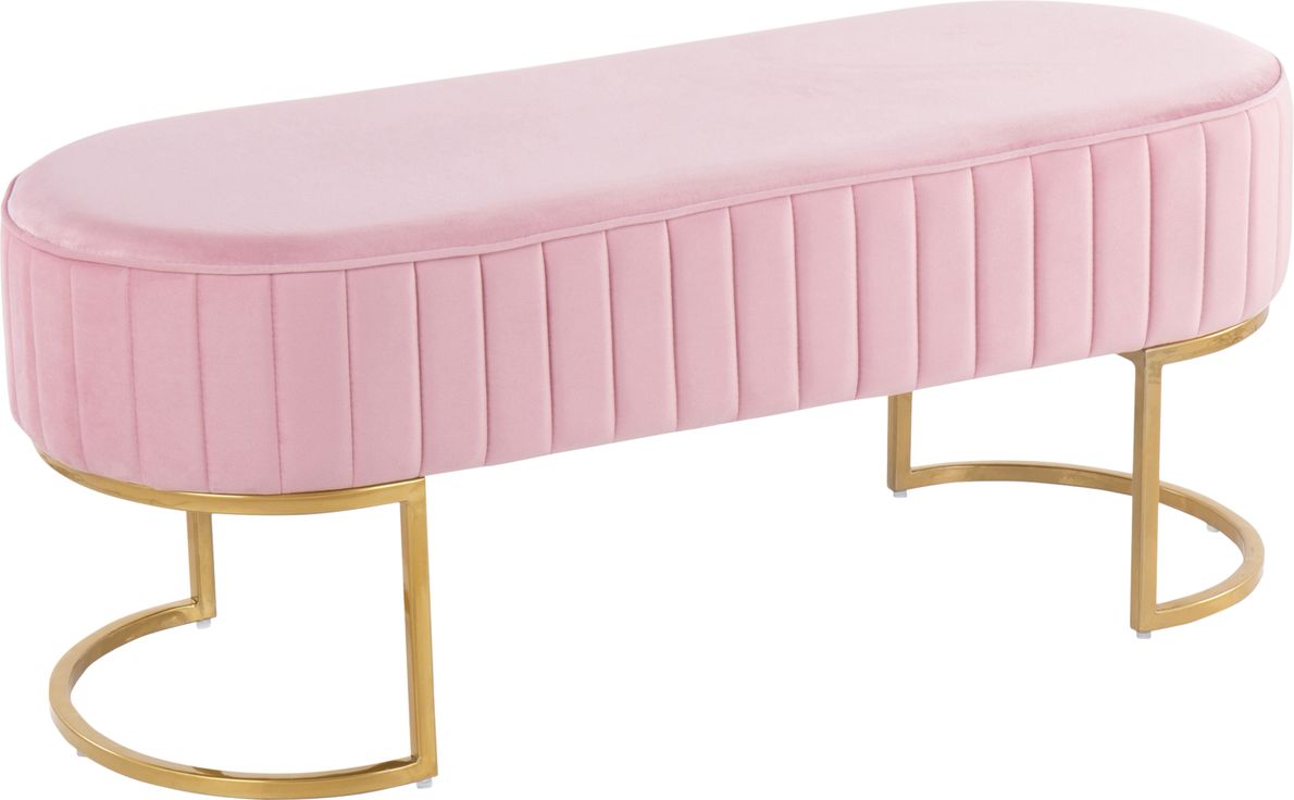 Kelvington Pink Accent Bench Rooms To Go